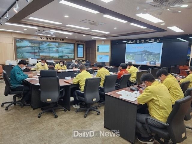 울진군 집중호우 피해 최소화에 노력