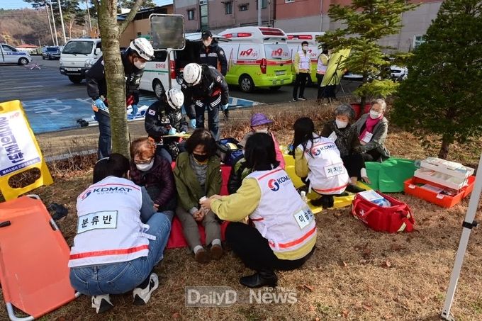  봉화군, 노인복지관 화재 대응 현장훈련 실시