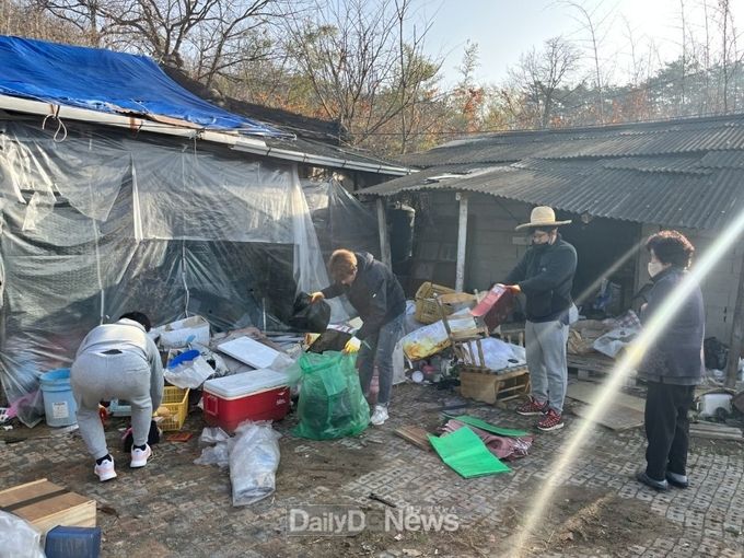 안계면 청년회 취약계층 주거환경개선 대청소 실시