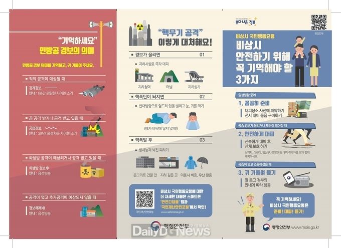 김천시, 비상시 국민행동요령 홍보