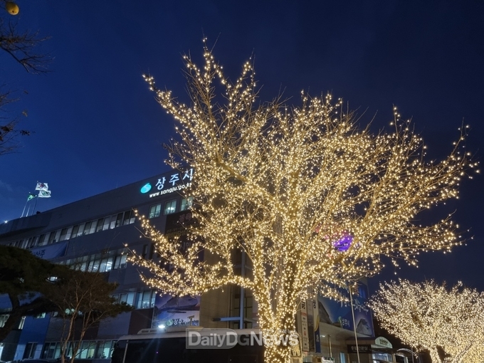 상주시, 은하수 조명 설치로 이색적인 볼거리 제공