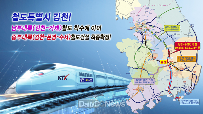 중부내륙철도 확정 홍보사진