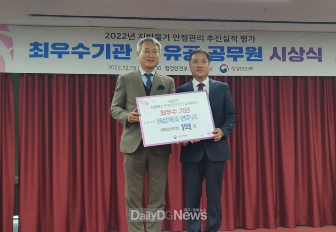  행안부 주관 지방물가 안정관리 평가‘최우수’기관 선정