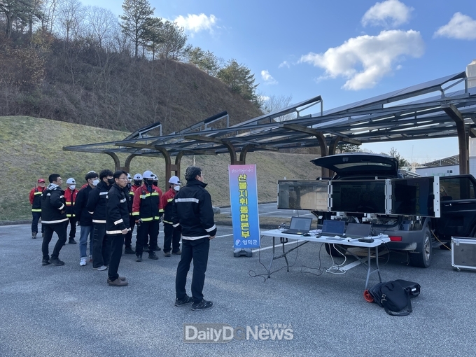 영덕군, 드론 활용한 진화훈련 등 산불 전문진화대 역량 강화