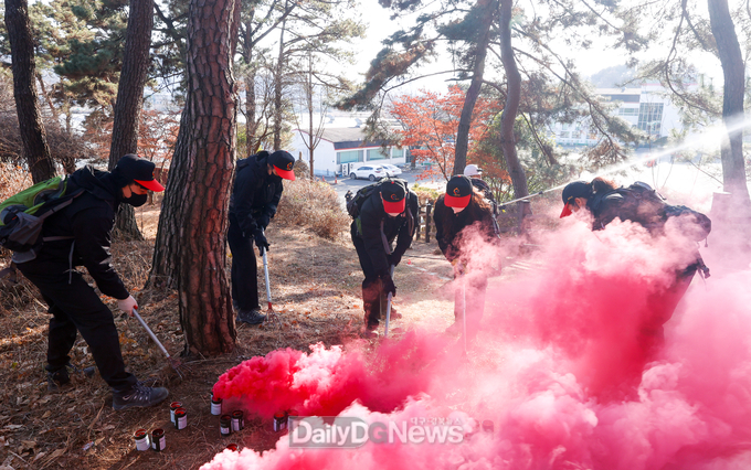 성주군, 2022년 산불진화 시범훈련 실시