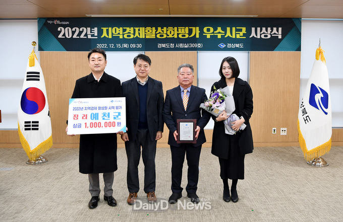 예천군, 경상북도 지역경제활성화 평가 5년 연속 선정
