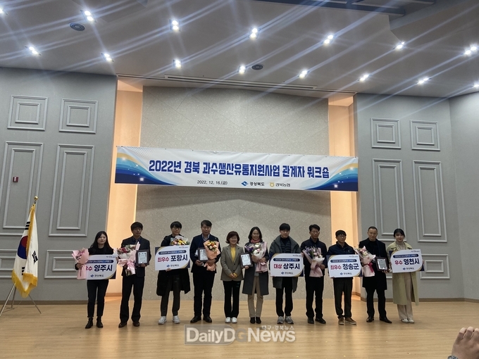 상주시, 과수산업육성시책 평가 대상 수상!