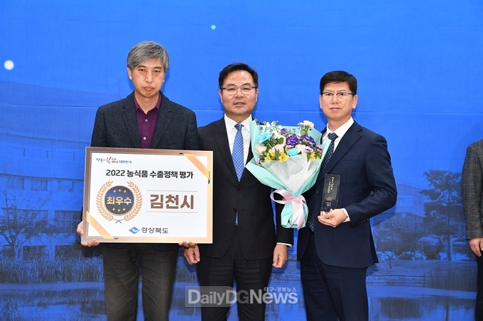김천시, “농식품 수출정책 평가” 최우수상 수상
