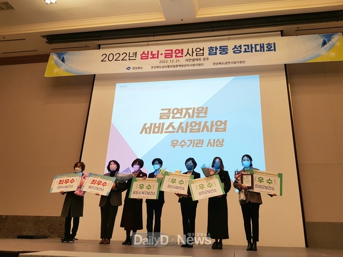 성주군, 2022년 심뇌혈관질환 예방관리사업‧금연관리사업 평가 ‘우수상’ 수상