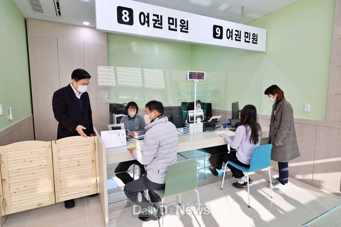 달성군 다사읍 행정복지센터 여권발급 창구 모습. (사진=달성군 제공)