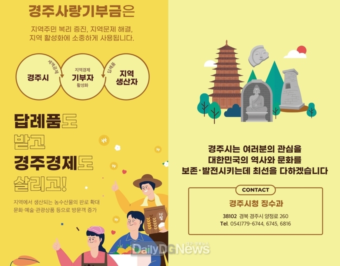 올해 첫 시행 고향사랑기부제 경주시 첫 기탁자 나와