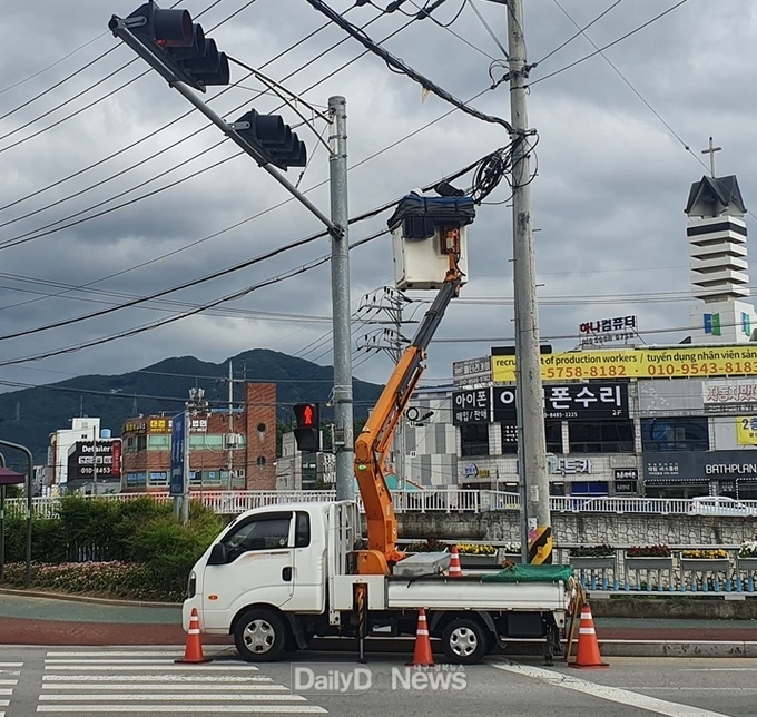 구미시, 공중케이블 정비사업 2년 연속 전국 최고등급 선정