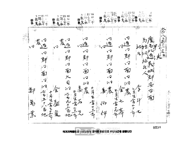 의성군제공 강백이, 강석선 일제법원 판결문