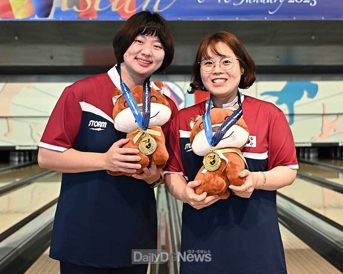 구미시청 볼링팀, 아시아볼링선수권대회 금메달 2개 획득! (2인조전 금메달(백승자 정다운)