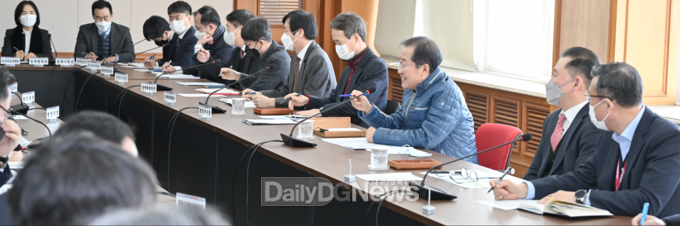대구시 간부회의 모습. (사진=대구시 제공)