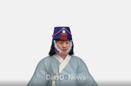 <방한모인 풍차를 착용한 모습(출처_스토리테마파크)>