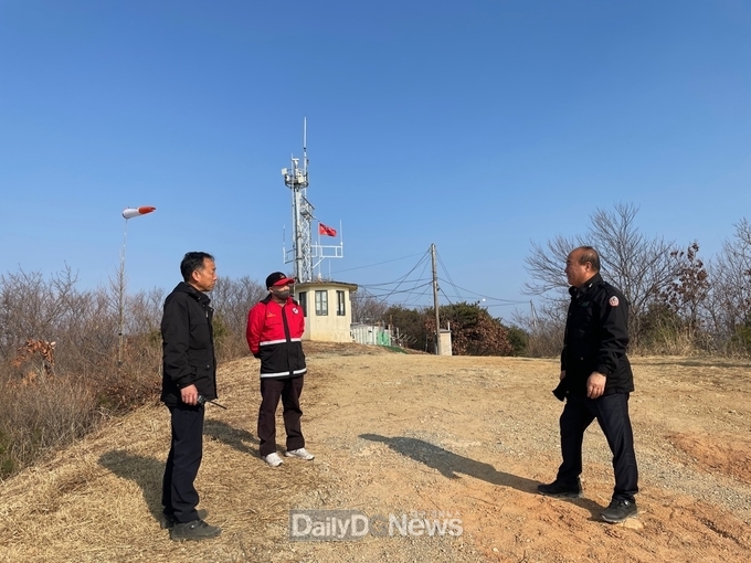 청도읍, 산불방지 총력 위한 산불감시탑 격려