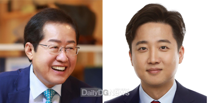 홍준표 대구시장(왼쪽)과 이준석 전 국민의힘 당 대표(오른쪽). (사진=페이스북 캡처)