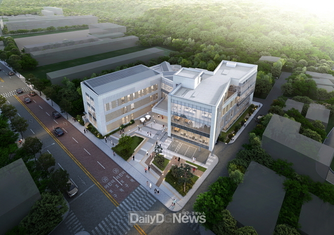오는 9월 개관이 목표인 포항 포은오천도서관 조감도