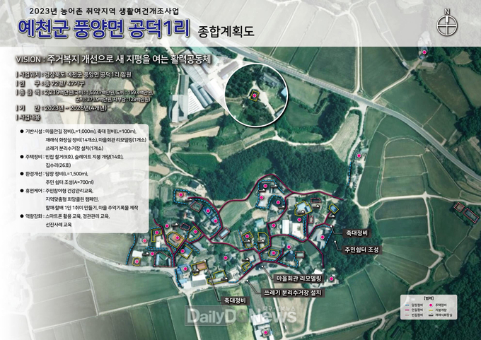 예천군)공덕1리 취약지역 생활여건개조사업 종합계획도.
