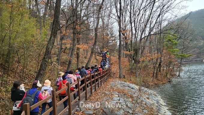 청 걷기 좋은 명품숲길에 선정된 송해공원 둘레길. (사진=달성군 제공)