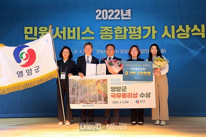 민원서비스 종합평가로 특별교부세 1억 5천만원 확보한 영양군