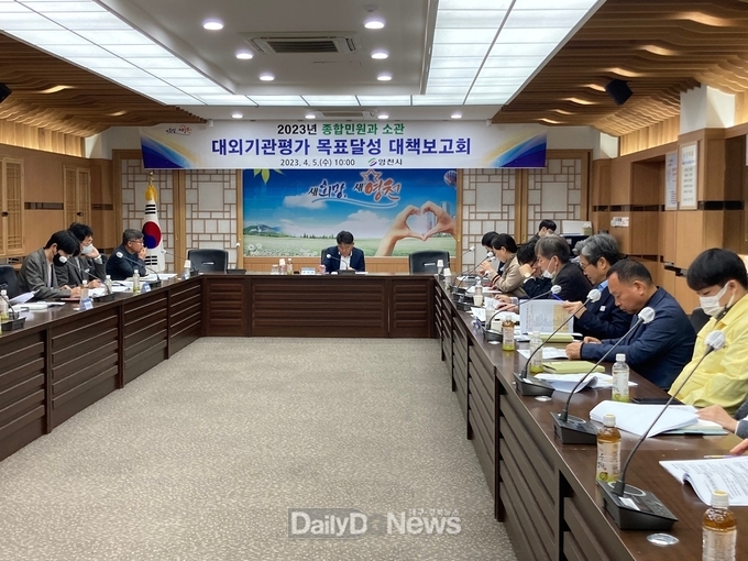 영천시 대외기관평가 목표달성 대책보고회 실시