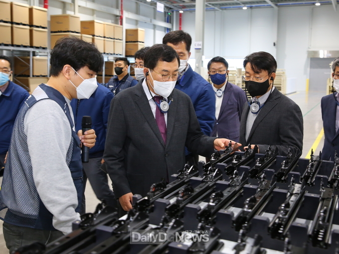 주낙영 시장 2021년 지역의 제조업체 현장 방문