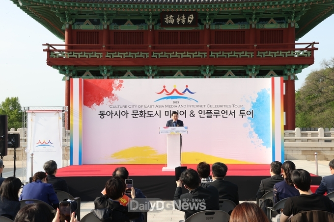 주낙영 경주시장, 한중일 3개국 기자·인플루언서 만나 APEC 정상회의 유치 홍보