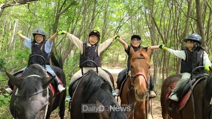 학생 승마체험 실시… 호연지기 함양과 건강증진