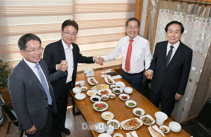 대구경북통합신공항 성공적인 건설을 위한 간담회 모습. (사진=대구시 제공)