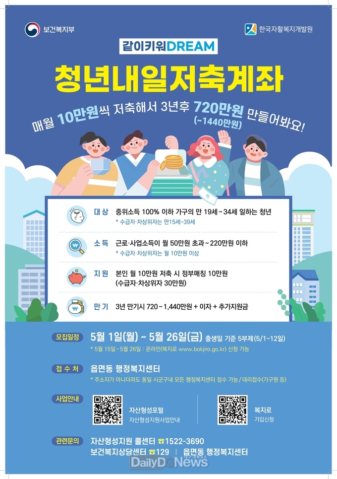 . 청년내일저축계좌 포스터