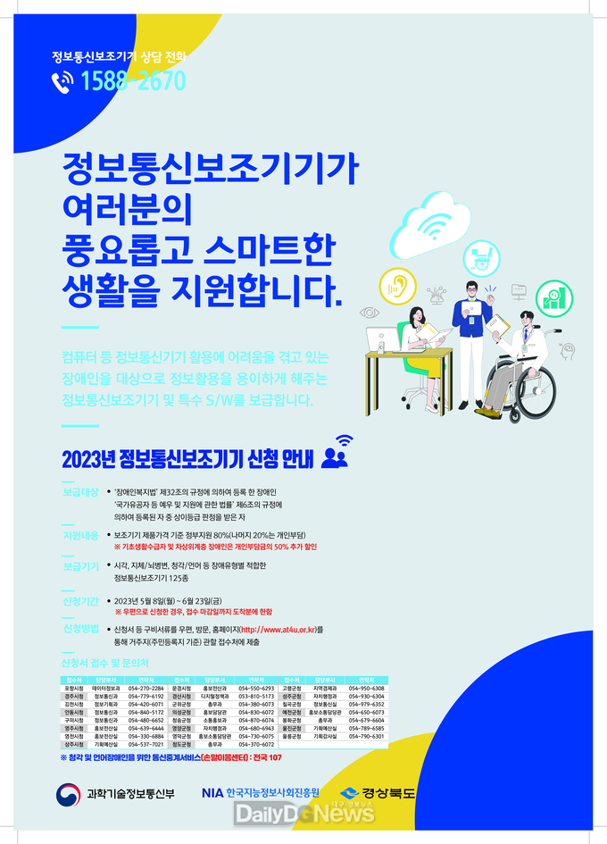 디지털 격차 해소 위한 정보통신보조기기 지원