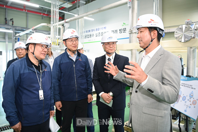 김장호 구미시장, 초순수 국산화 실증플랜트 구축현장 방문