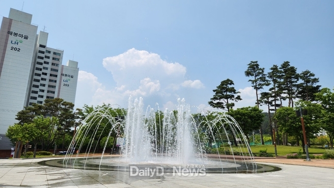 문경시, 모전근린공원 음악분수 운영