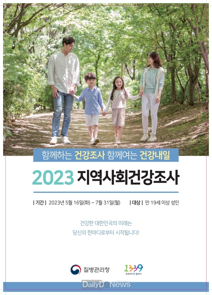 2023년 지역사회건강조사 포스터