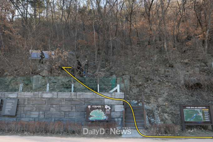 2기 진실화해위원회 제공) 유해발굴 현장 진입로인 가창 용계공원 등산로