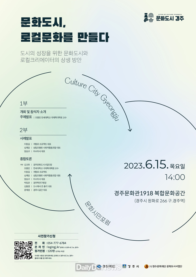 문화도시로 성장 위한 시민포럼 가져