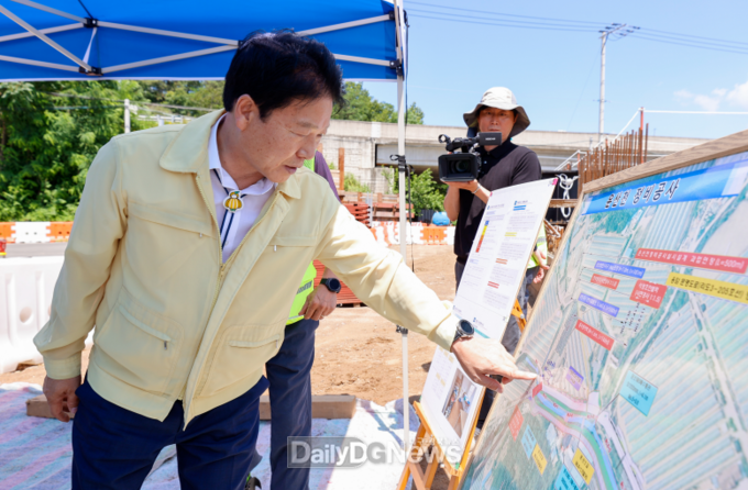 이병환 성주군수, 우기대비 하천관리사업 현장점검