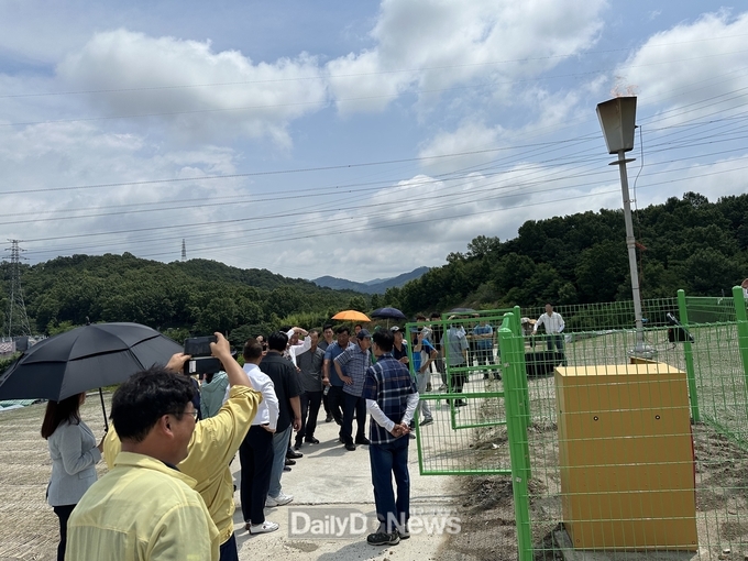 성주산단 지정폐기물매립장 1차 안정화사업 준공 현장설명회 개최