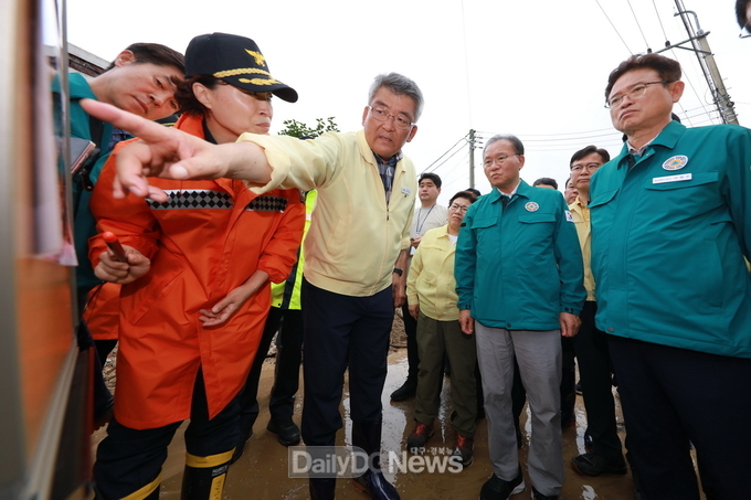 예천군, 집중호우에 전 직원 발 벗고 나서 전력 대응