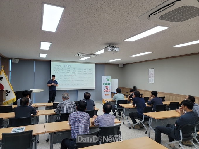 의성군, 화상병 예방 현장교육 실시