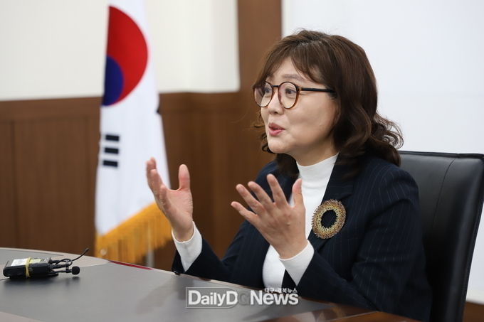 국민의힘 대구시당 신임 위원장으로 선출된 양금희 의원. (사진=이준호 기자)
