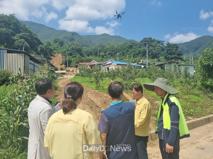 수해피해 현황조사 피해지원 방안 및 사업진행상황 점검실시