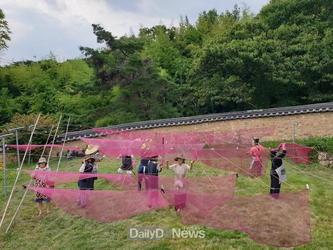 성주군, 생활 속의 천연염색 중급반 운영