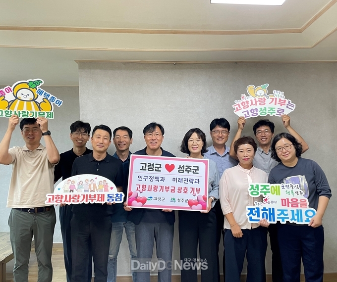 고령군, 성주군과 고향사랑기부제 상호 기부
