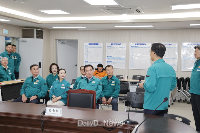 청송군의회 을지연습 현장 격려방문