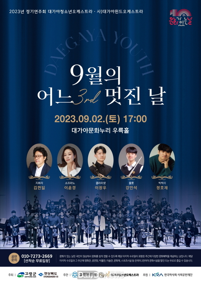 대가야청소년오케스트라·사)대가야윈드오케스트라 정기연주회 개최