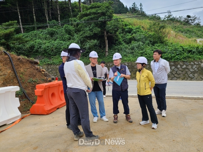 울릉군, 대규모 투자사업 현장 점검