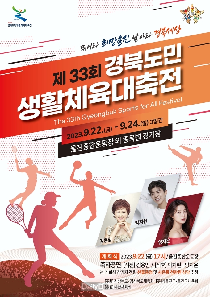 제33회 경북도민생활체육대축전, 희망 울진에서 300만 도민과 함께 개막